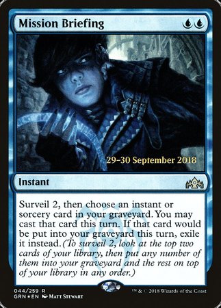 Mission Briefing [Guilds of Ravnica Promos] | Exor Games New Glasgow