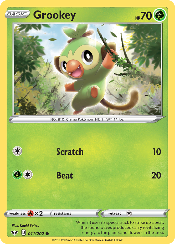 Grookey (011/202) [Sword & Shield: Base Set] | Exor Games New Glasgow