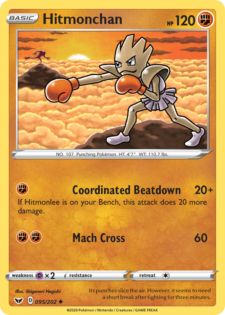 Hitmonchan (095/202) [Sword & Shield: Base Set] | Exor Games New Glasgow