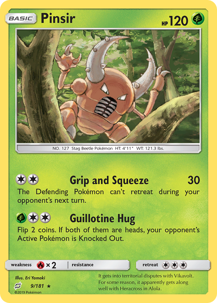 Pinsir (9/181) [Sun & Moon: Team Up] | Exor Games New Glasgow