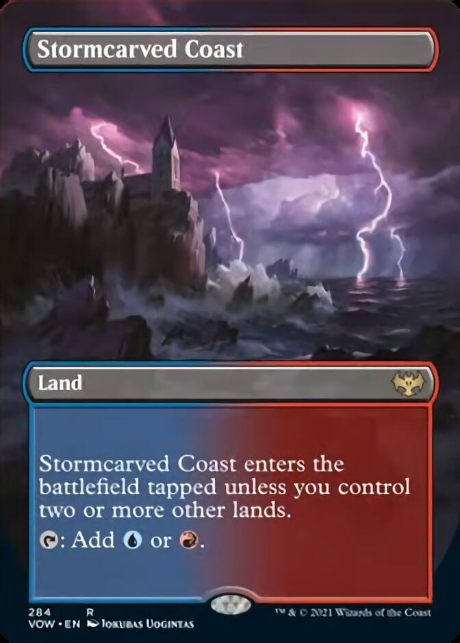 Stormcarved Coast (Borderless) [Innistrad: Crimson Vow] | Exor Games New Glasgow