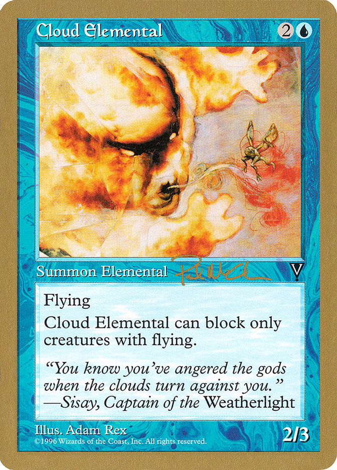 Cloud Elemental (Paul McCabe) [World Championship Decks 1997] | Exor Games New Glasgow