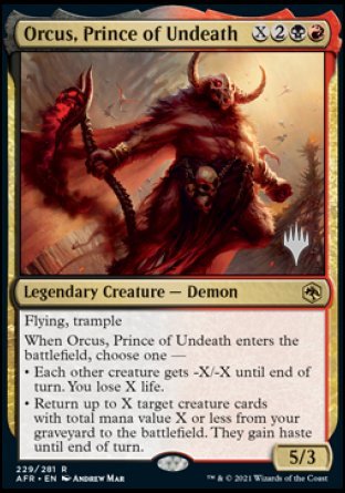 Orcus, Prince of Undeath (Promo Pack) [Dungeons & Dragons: Adventures in the Forgotten Realms Promos] | Exor Games New Glasgow