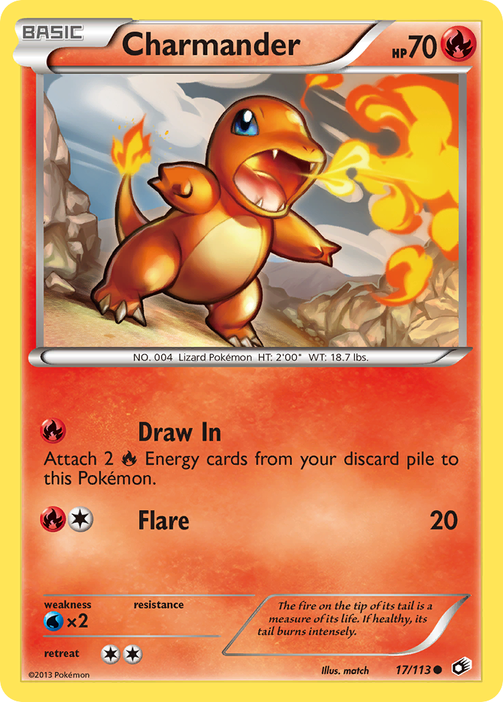 Charmander (17/113) [Black & White: Legendary Treasures] | Exor Games New Glasgow