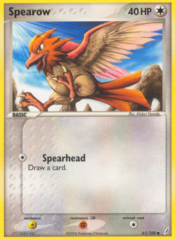 Spearow (61/100) [EX: Crystal Guardians] | Exor Games New Glasgow