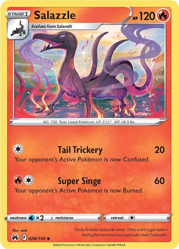 Salazzle (028/159) [Sword & Shield: Crown Zenith] | Exor Games New Glasgow