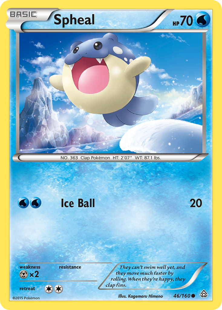 Spheal (46/160) [XY: Primal Clash] | Exor Games New Glasgow