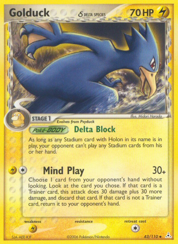 Golduck (43/110) (Delta Species) [EX: Holon Phantoms] | Exor Games New Glasgow