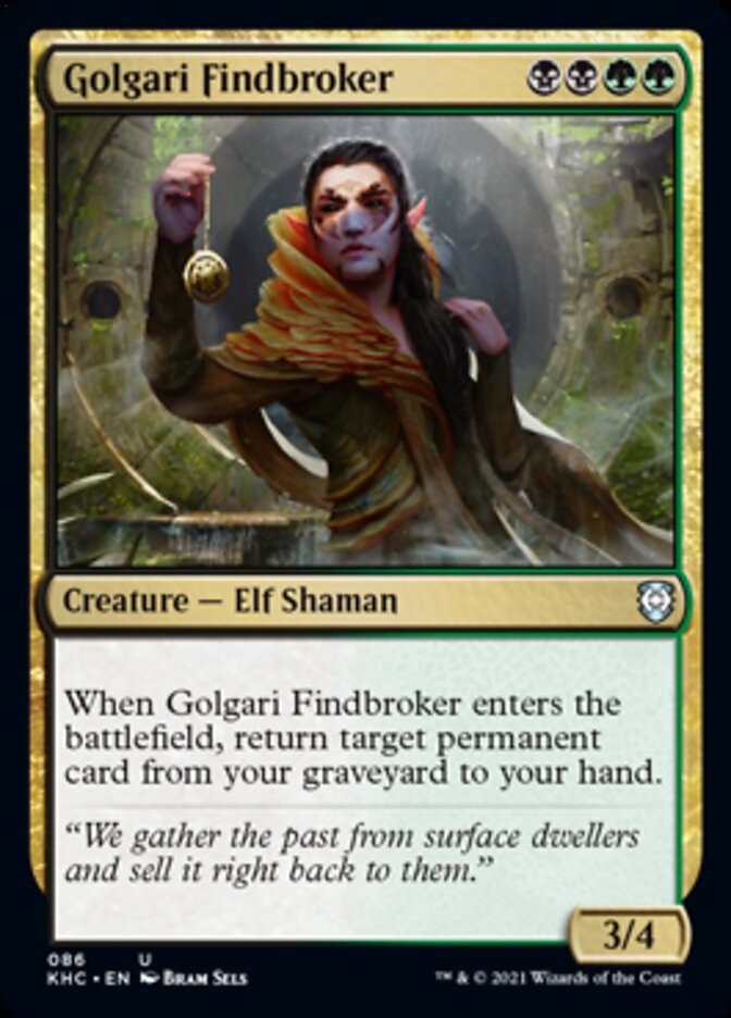 Golgari Findbroker [Kaldheim Commander] | Exor Games New Glasgow