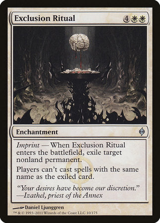Exclusion Ritual [New Phyrexia] | Exor Games New Glasgow
