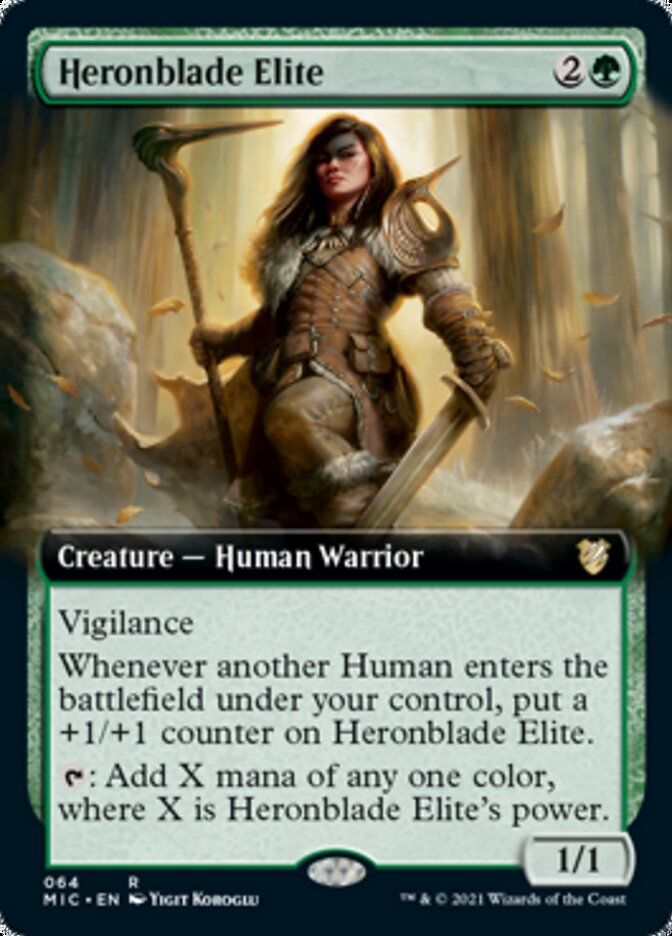 Heronblade Elite (Extended) [Innistrad: Midnight Hunt Commander] | Exor Games New Glasgow