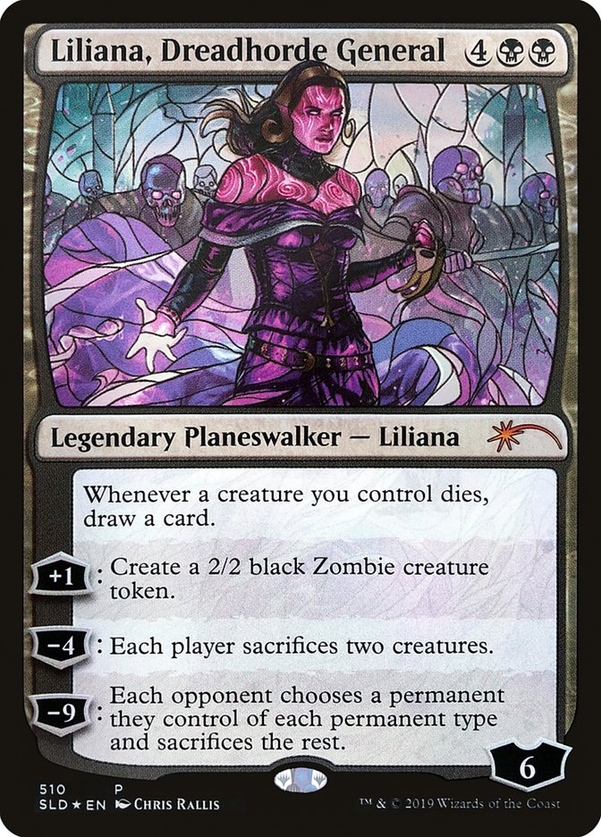 Liliana, Dreadhorde General (Stained Glass) [Secret Lair Drop Promos] | Exor Games New Glasgow