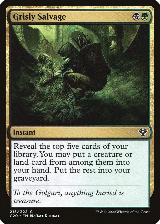 Grisly Salvage [Commander 2020] | Exor Games New Glasgow