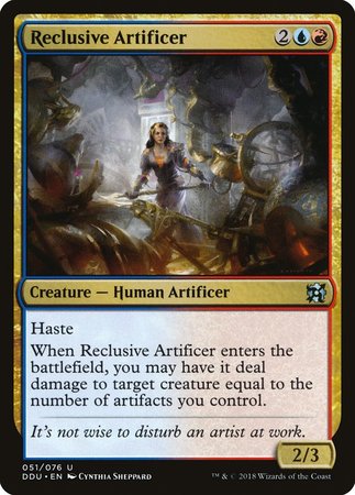 Reclusive Artificer [Duel Decks: Elves vs. Inventors] | Exor Games New Glasgow