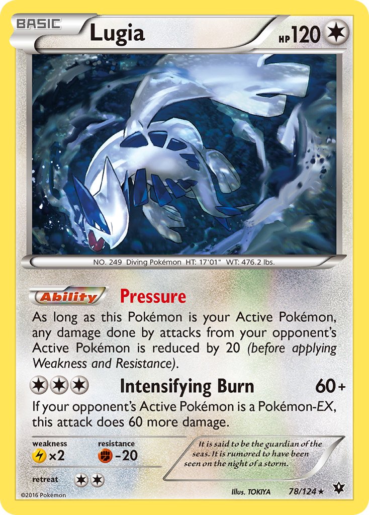 Lugia (78/124) (Theme Deck Exclusive) [XY: Fates Collide] | Exor Games New Glasgow