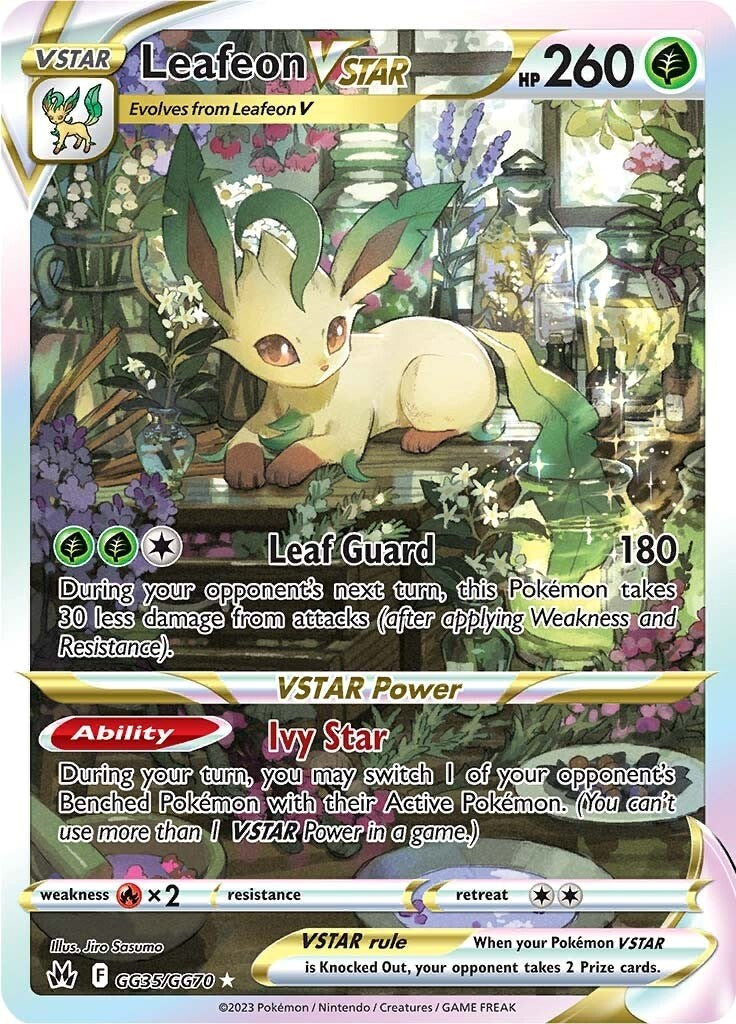 Leafeon VSTAR (GG35/GG70) [Sword & Shield: Crown Zenith] | Exor Games New Glasgow