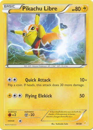 Pikachu Libre (14/30) [XY: Trainer Kit 3 - Pikachu Libre] | Exor Games New Glasgow