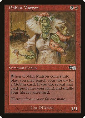 Goblin Matron [Urza's Saga] | Exor Games New Glasgow