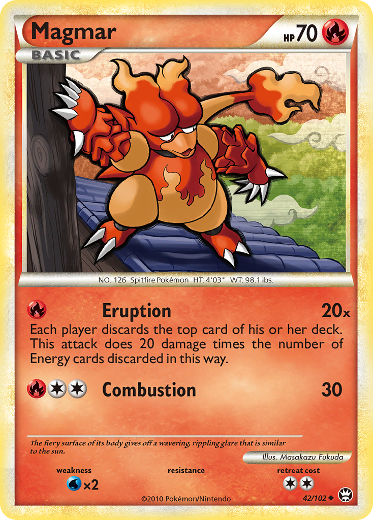 Magmar (42/102) [HeartGold & SoulSilver: Triumphant] | Exor Games New Glasgow