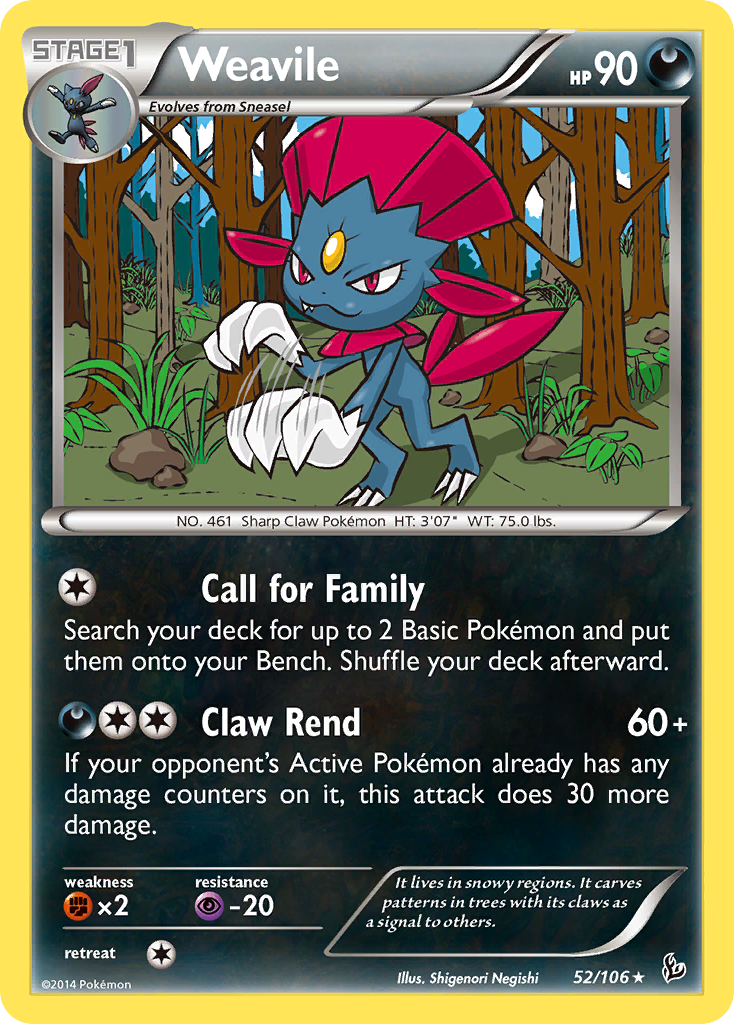 Weavile (52/106) [XY: Flashfire] | Exor Games New Glasgow