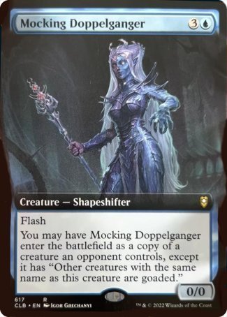 Mocking Doppelganger (Extended Art) [Commander Legends: Battle for Baldur's Gate] | Exor Games New Glasgow