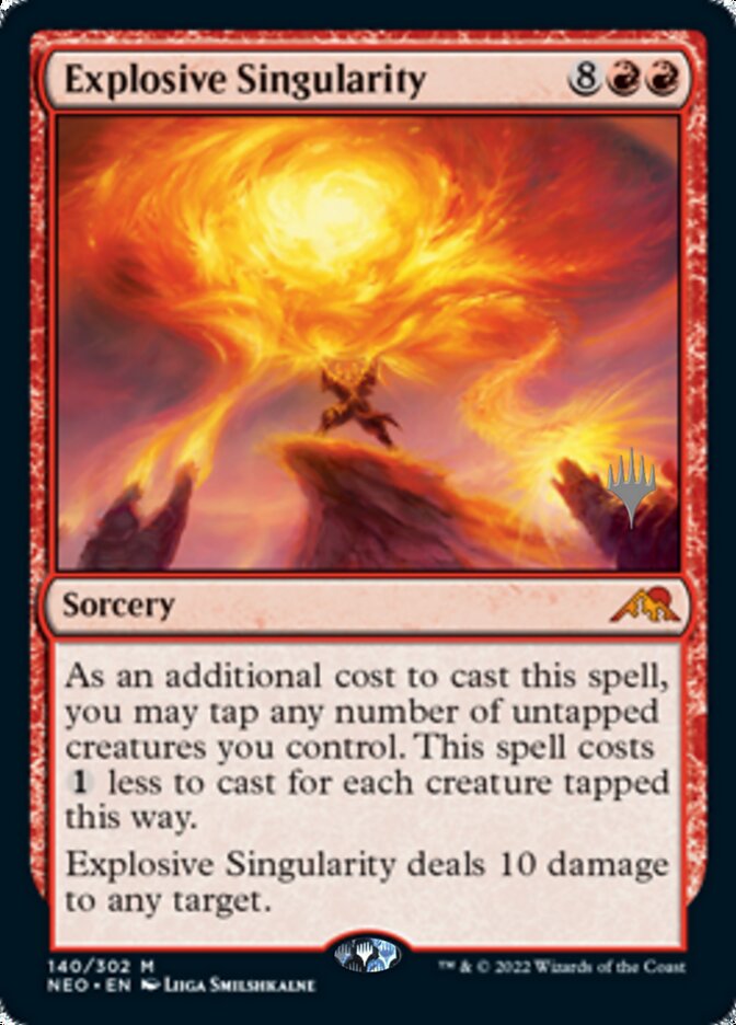 Explosive Singularity (Promo Pack) [Kamigawa: Neon Dynasty Promos] | Exor Games New Glasgow