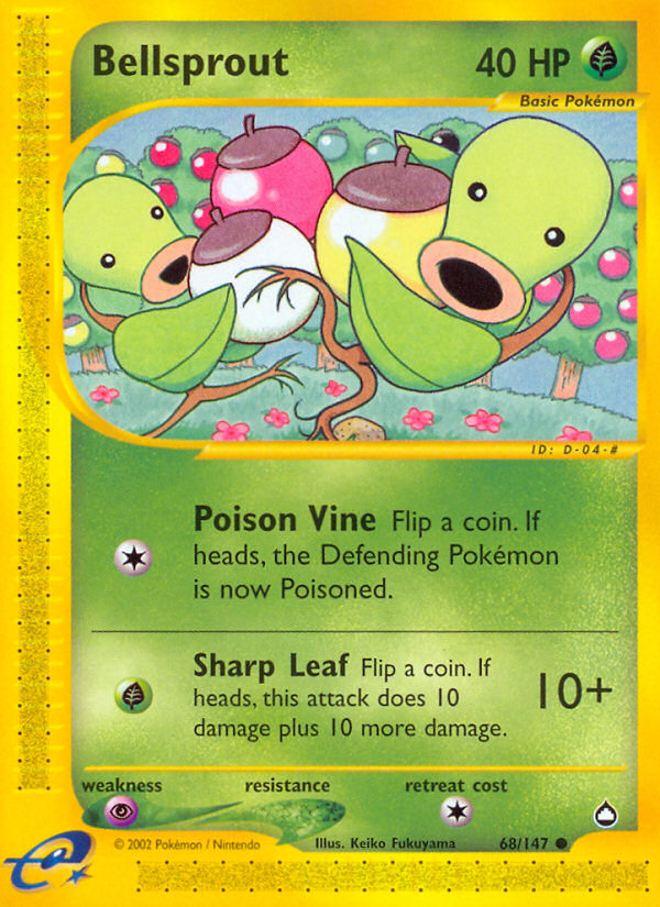 Bellsprout (68/147) [Aquapolis] | Exor Games New Glasgow