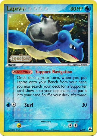 Lapras (8/92) (Stamped) [EX: Legend Maker] | Exor Games New Glasgow