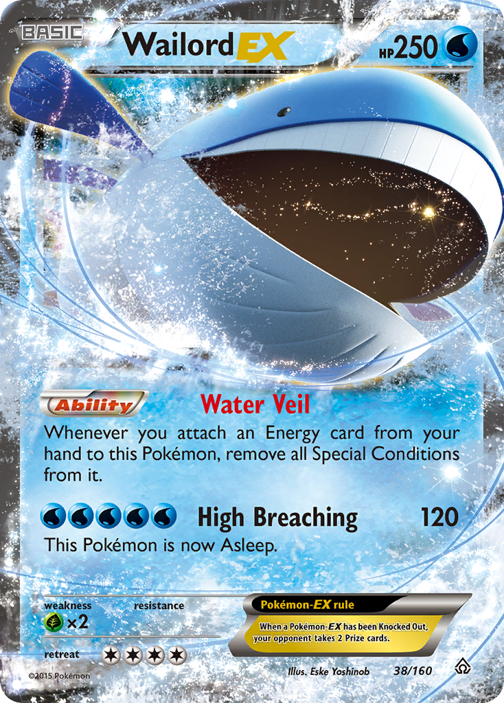 Wailord EX (38/160) [XY: Primal Clash] | Exor Games New Glasgow