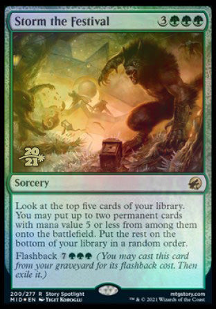 Storm the Festival [Innistrad: Midnight Hunt Prerelease Promos] | Exor Games New Glasgow