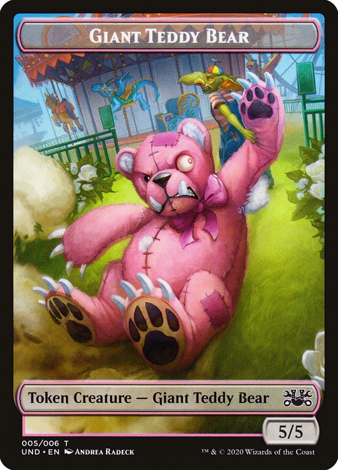 Goblin // Giant Teddy Bear Double-sided Token [Unsanctioned Tokens] | Exor Games New Glasgow