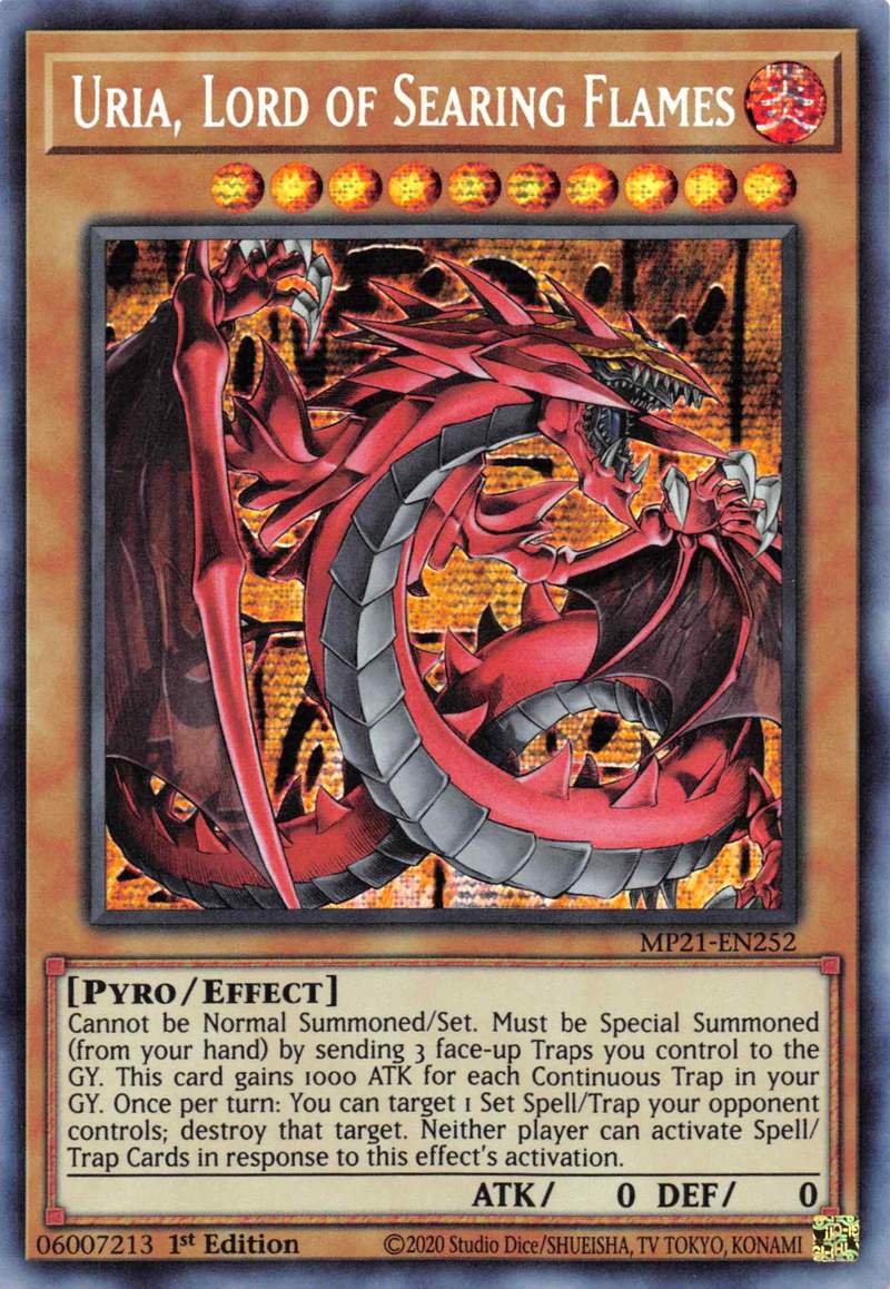 Uria, Lord of Searing Flames [MP21-EN252] Prismatic Secret Rare | Exor Games New Glasgow