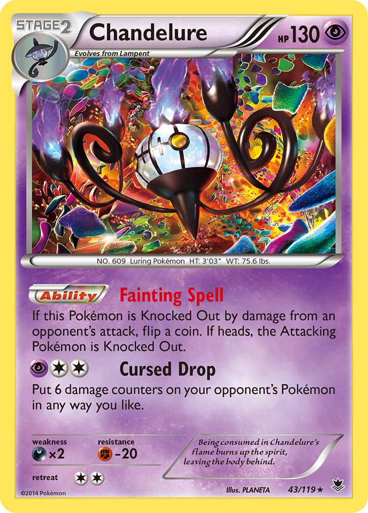 Chandelure (43/119) [XY: Phantom Forces] | Exor Games New Glasgow