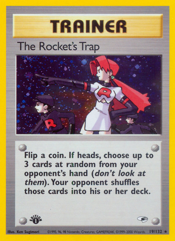 The Rocket's Trap (19/132) [Gym Heroes 1st Edition] | Exor Games New Glasgow