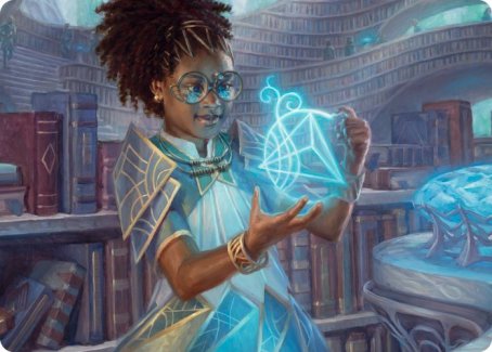 Zimone, Quandrix Prodigy Art Card [Strixhaven: School of Mages Art Series] | Exor Games New Glasgow