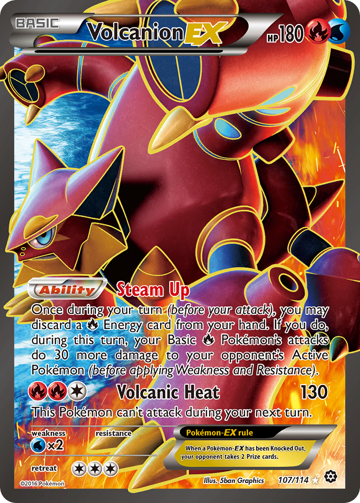 Volcanion EX (107/114) [XY: Steam Siege] | Exor Games New Glasgow