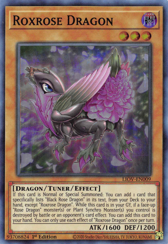 Roxrose Dragon [LIOV-EN009] Super Rare | Exor Games New Glasgow