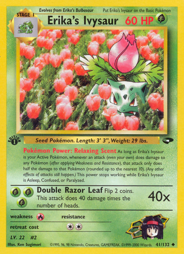 Erika's Ivysaur (41/132) [Gym Challenge 1st Edition] | Exor Games New Glasgow