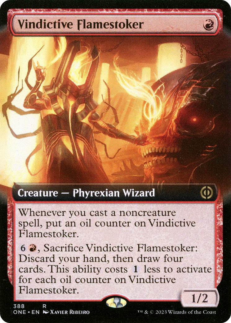 Vindictive Flamestoker (Extended Art) [Phyrexia: All Will Be One] | Exor Games New Glasgow