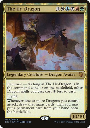 The Ur-Dragon (Commander 2017) [Commander 2017 Oversized] | Exor Games New Glasgow