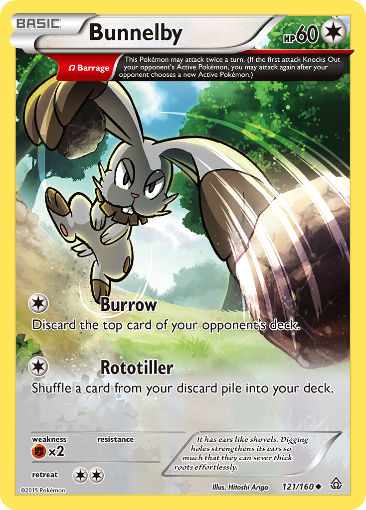 Bunnelby (121/160) [XY: Primal Clash] | Exor Games New Glasgow