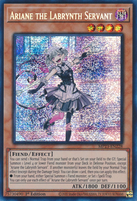 Ariane the Labrynth Servant [MP23-EN228] Prismatic Secret Rare | Exor Games New Glasgow