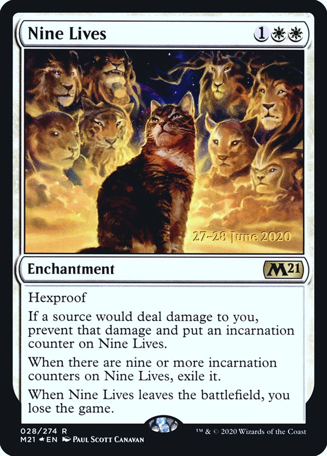 Nine Lives  [Core Set 2021 Prerelease Promos] | Exor Games New Glasgow