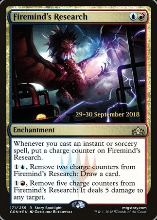 Firemind's Research [Guilds of Ravnica Promos] | Exor Games New Glasgow