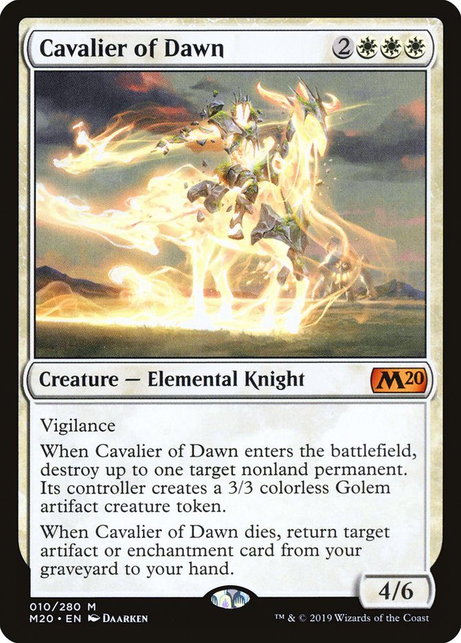 Cavalier of Dawn [Core Set 2020] | Exor Games New Glasgow