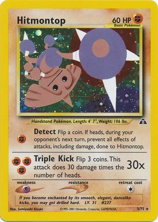 Hitmontop (3/75) [Neo Discovery Unlimited] | Exor Games New Glasgow