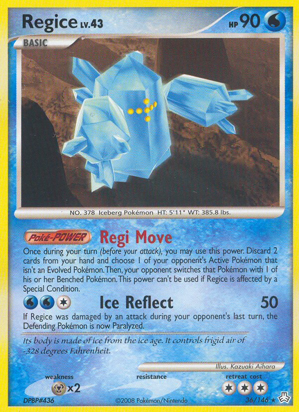 Regice (36/146) [Diamond & Pearl: Legends Awakened] | Exor Games New Glasgow