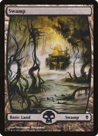 Swamp (240) - Full Art [Zendikar] | Exor Games New Glasgow