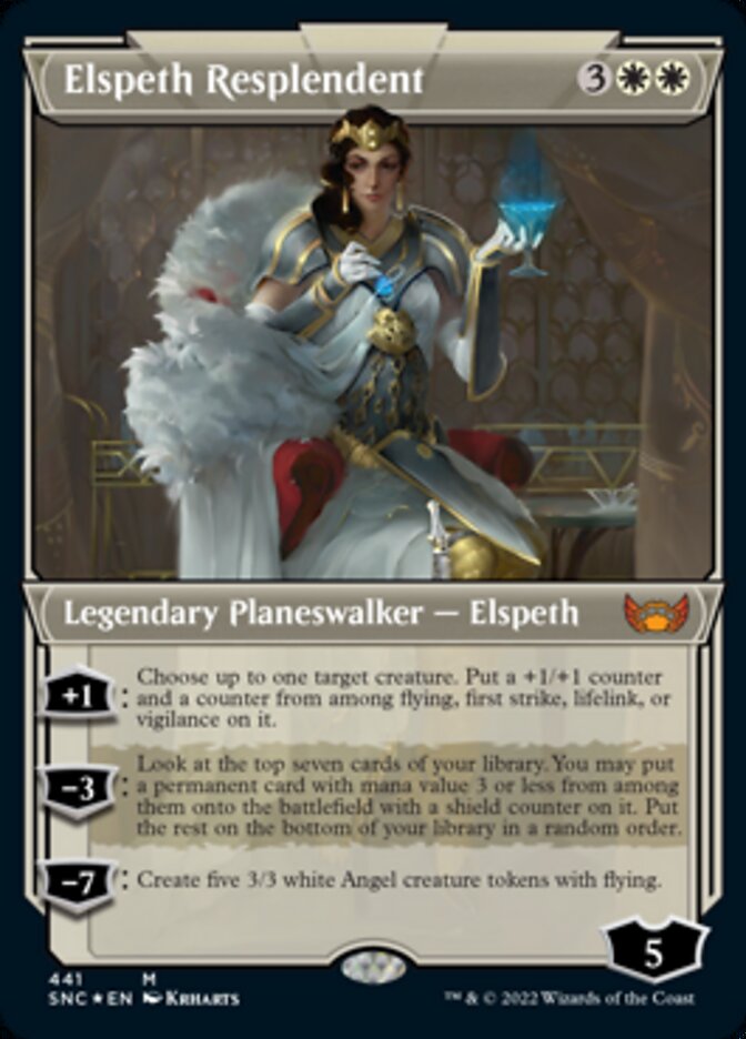 Elspeth Resplendent (Showcase Art Deco Foil Etched) [Streets of New Capenna] | Exor Games New Glasgow