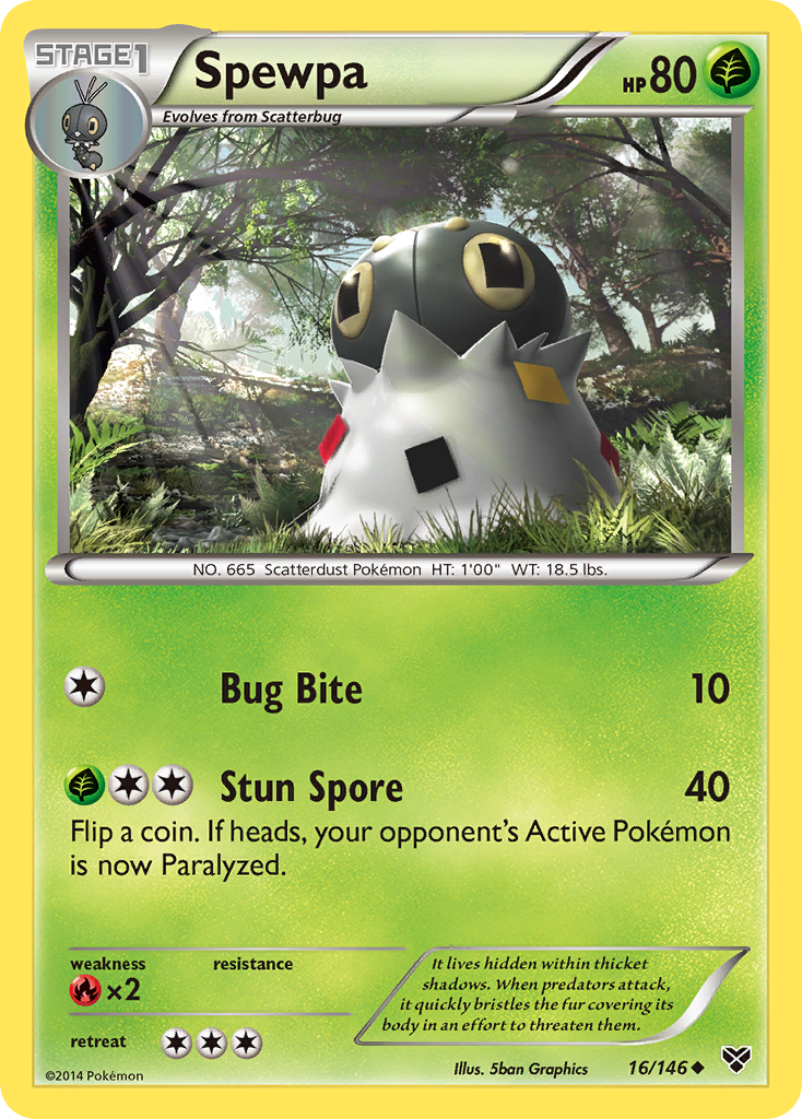 Spewpa (16/146) [XY: Base Set] | Exor Games New Glasgow